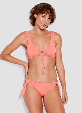 Active Ring Side Hipster Bikini Pants - Peach