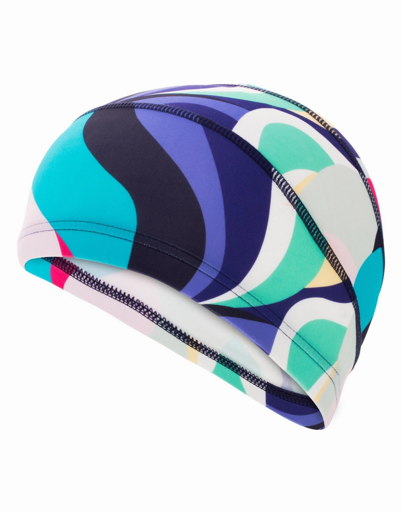 Adult Fabric Swim Cap - Multi-Colour
