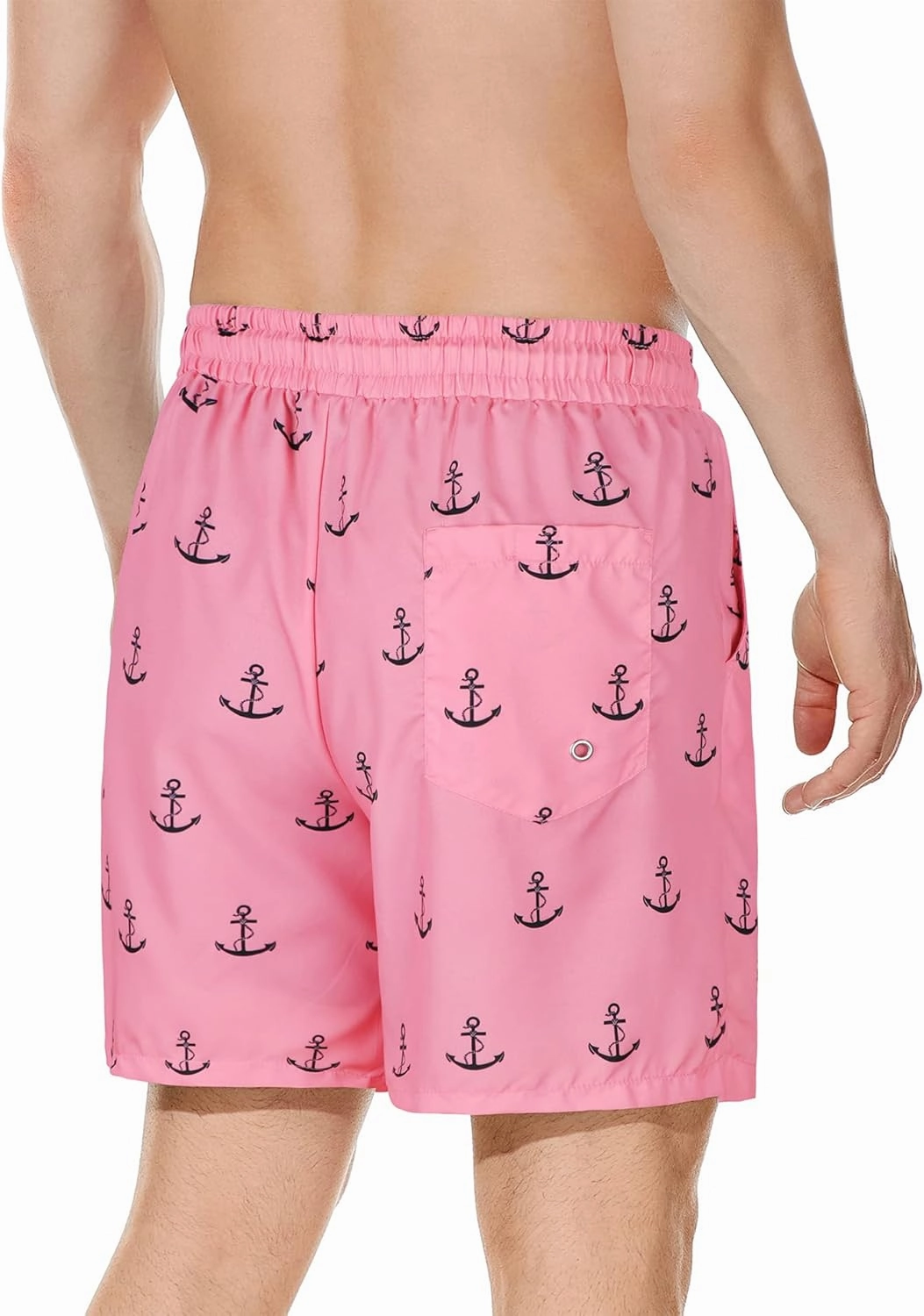 American Trends Men's Swim Trunks Board Shorts Quick Dry Mens Swimming Trunks with Compression Liner