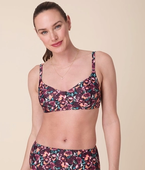 Andie X Lands End Tugless Molki Bikini Top - Eco Nylon - Multi Floral