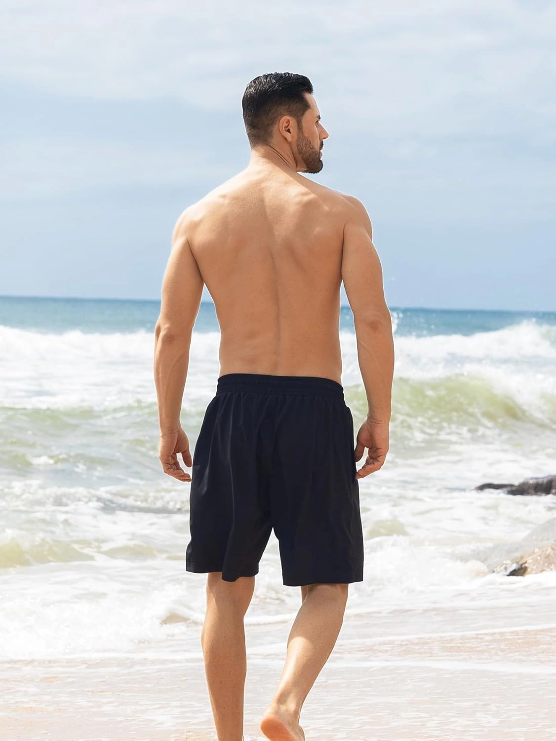 Angel season Men's 7" Quick Dry Swim Trunks with Compression Liner 2025 New Beach Board Shorts Bathing Suit with Pockets