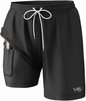 Angel season Men's 7" Quick Dry Swim Trunks with Compression Liner 2025 New Beach Board Shorts Bathing Suit with Pockets