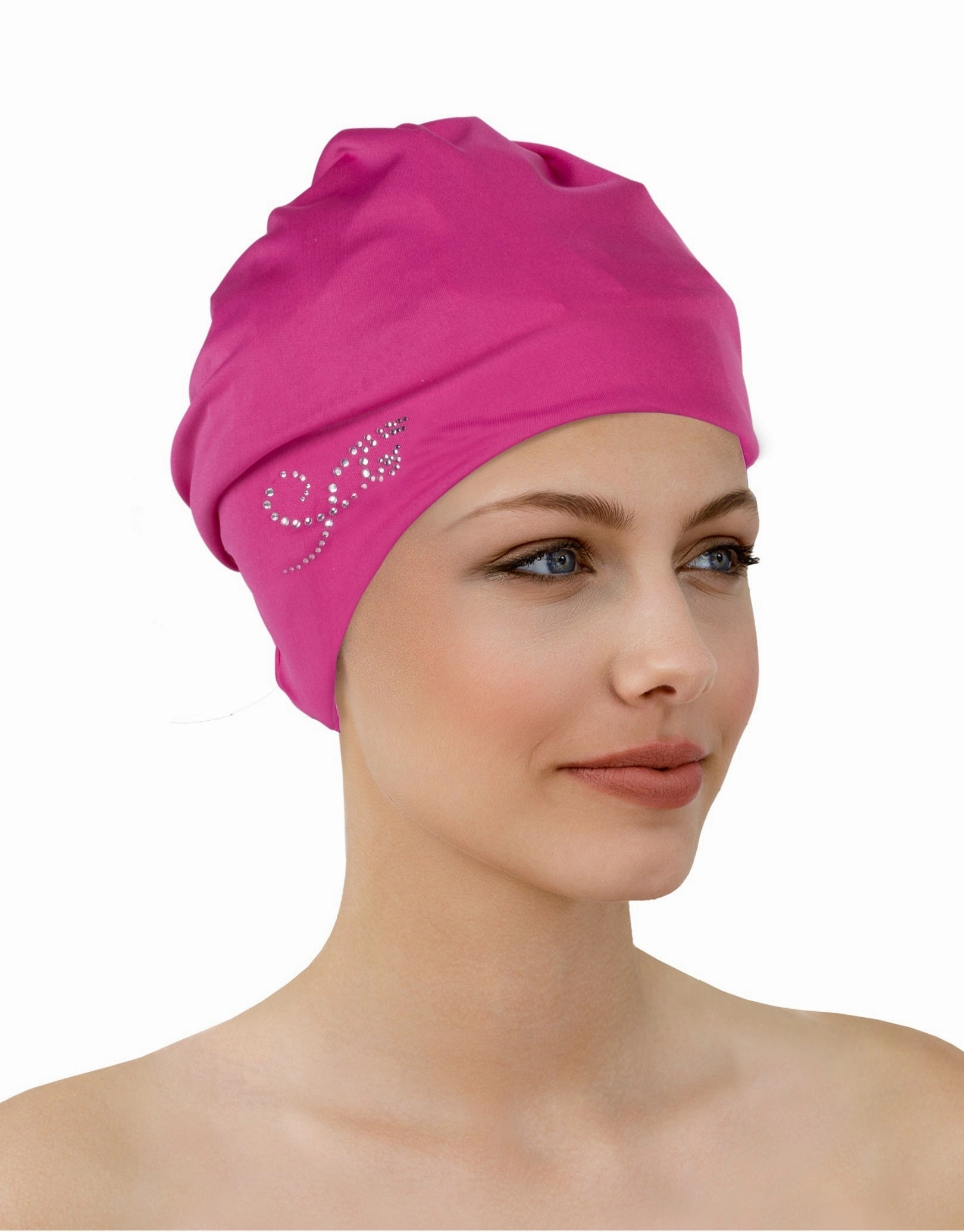Applique Fabric Swim Cap