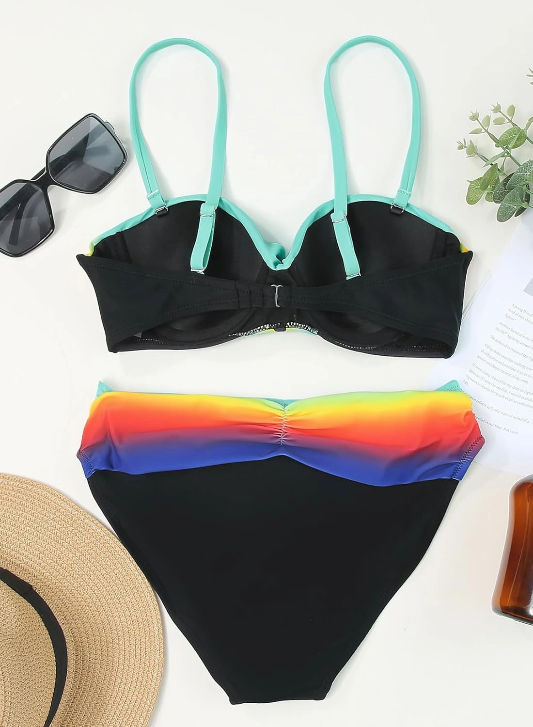 Astylish Women Push Up Two Piece Bikini Swimsuits Padded Swimwear Bathing Suit