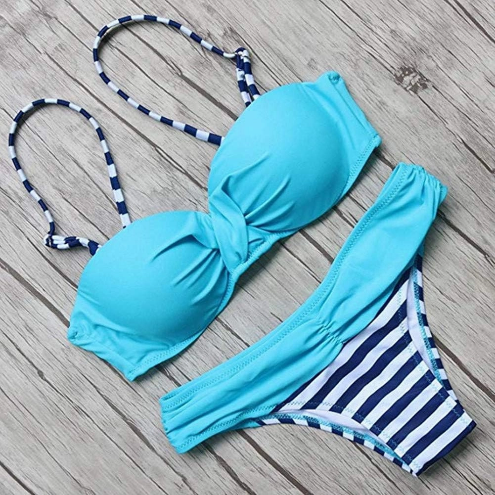 Astylish Women Push Up Two Piece Bikini Swimsuits Padded Swimwear Bathing Suit