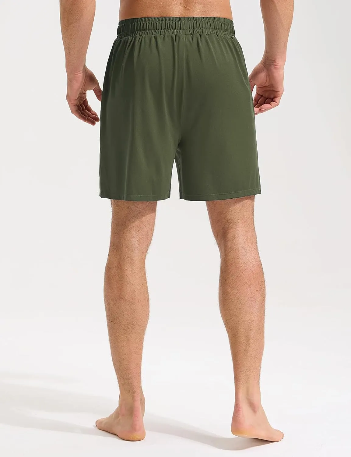 baleaf Mens Swim Trunks with Compression Liner 5 & 7 inch Quick Dry Bathing Suit Swim Shorts with Zippered Pockets