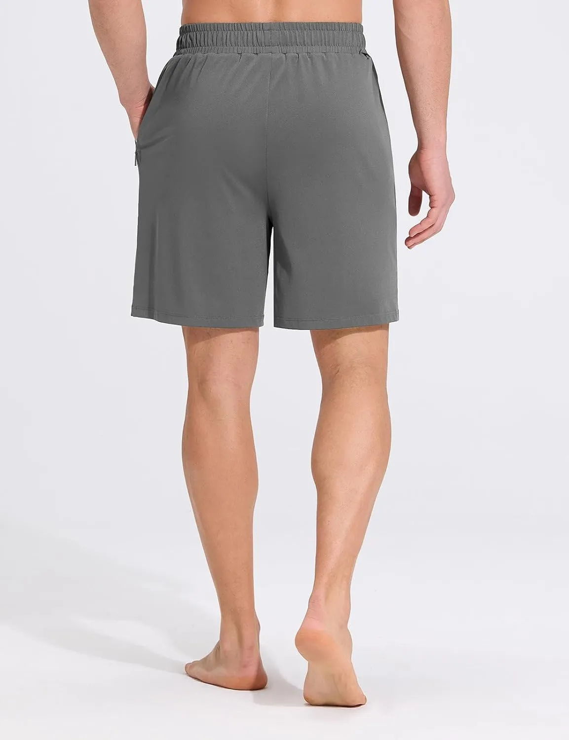 baleaf Mens Swim Trunks with Compression Liner 5 & 7 inch Quick Dry Bathing Suit Swim Shorts with Zippered Pockets