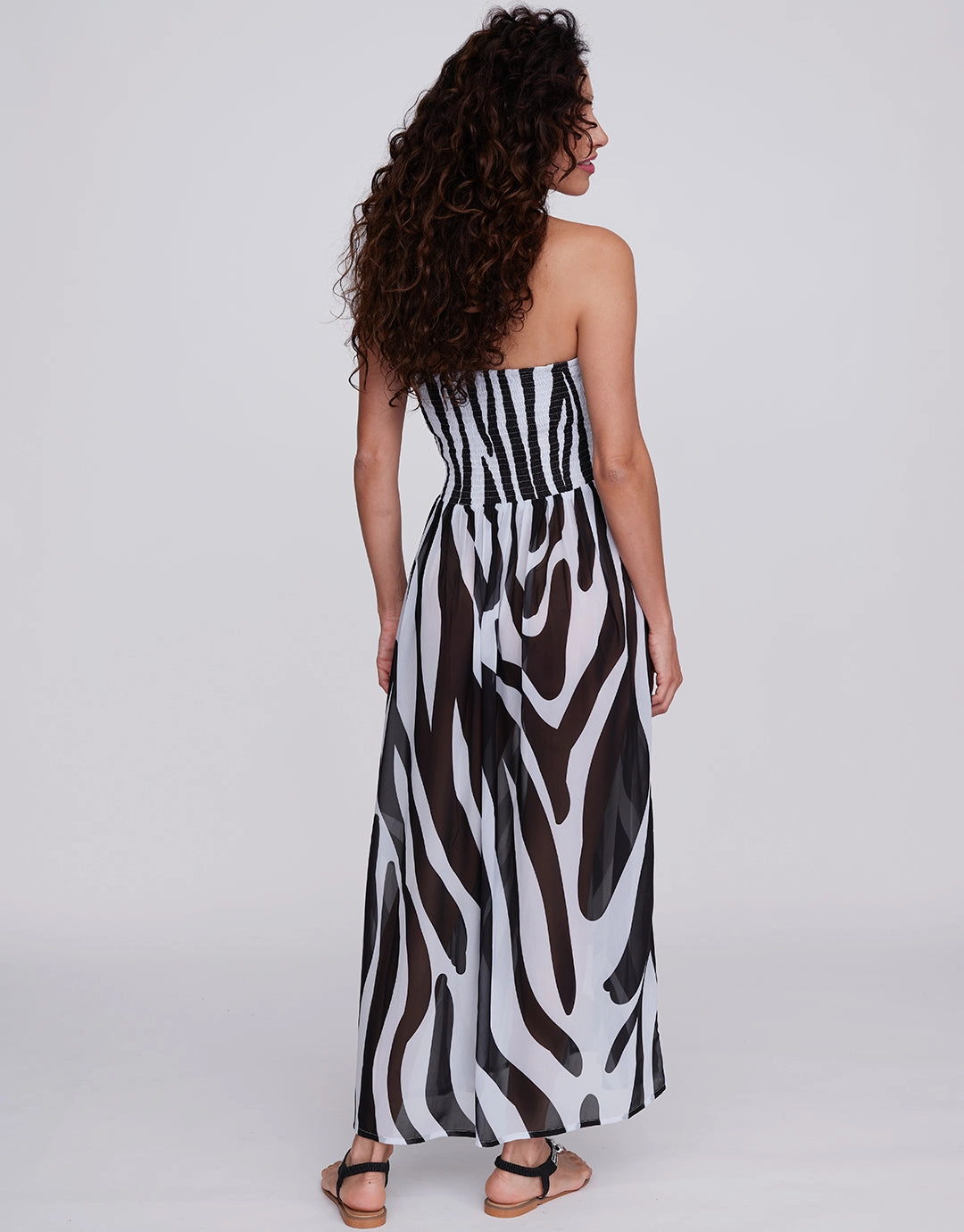 Bali Maxi Dress - Black and White