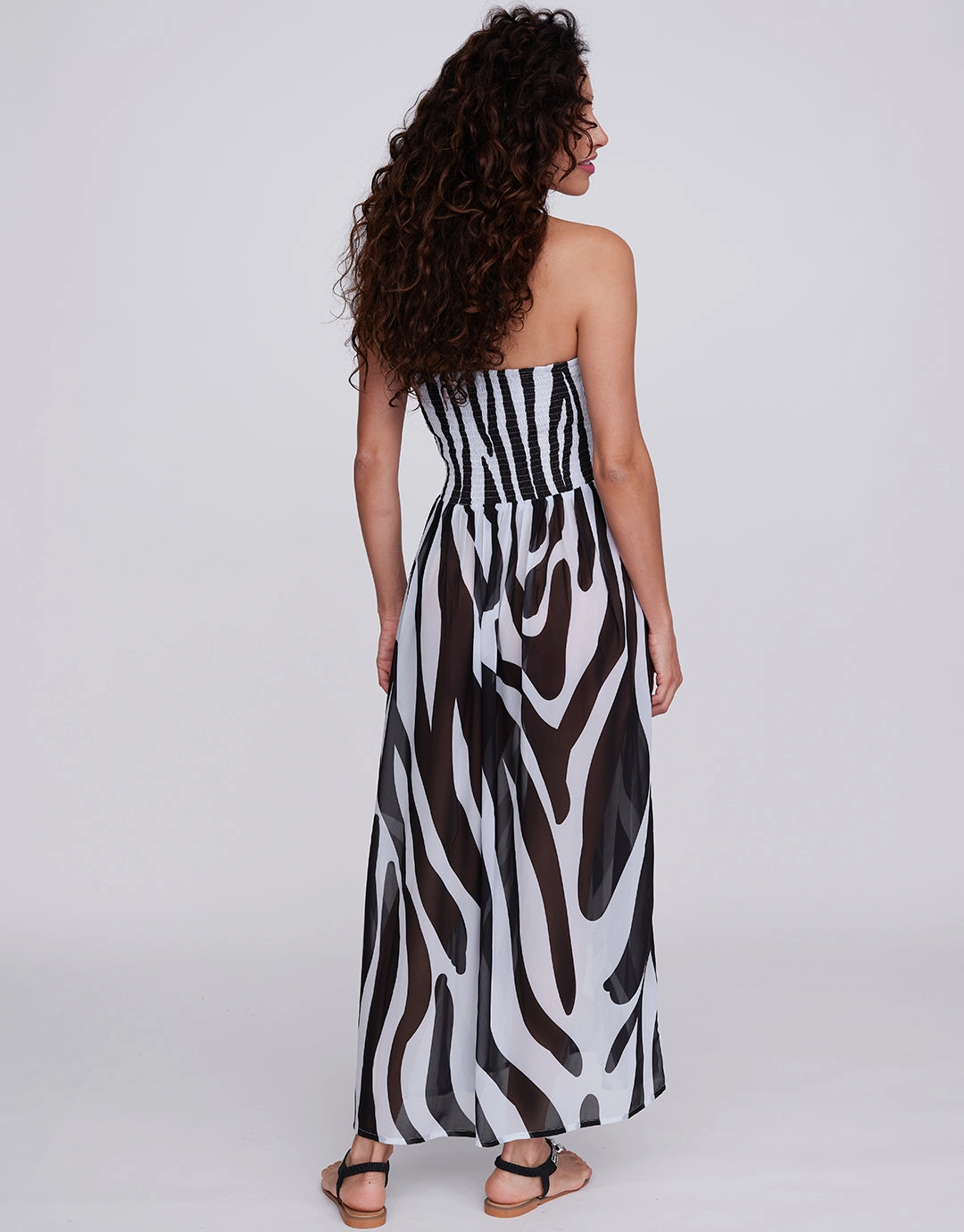 Bali Maxi Dress - Black and White