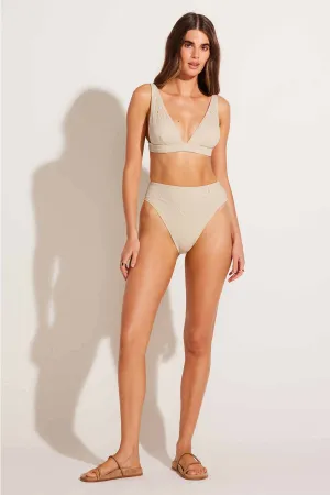 Barcelona High Waist Bottom - Natural Calico Crochet