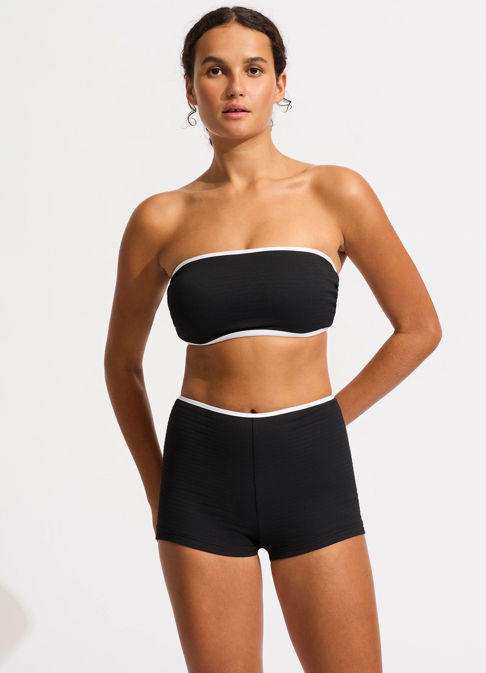 Beach Bound DD Tank Bikini Top - Black