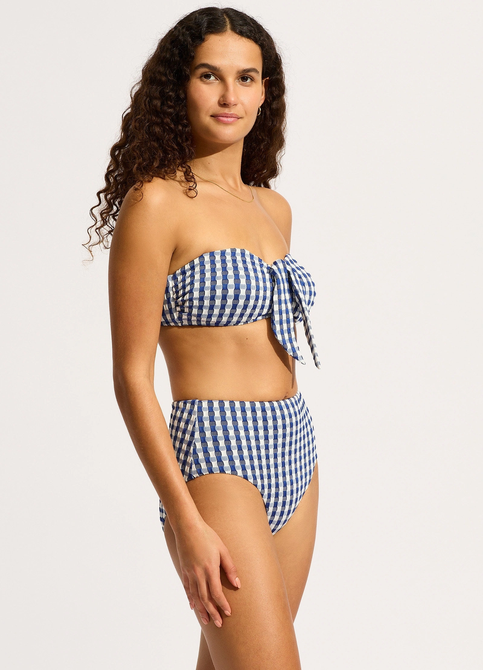 Bella High Waisted Bikini Bottom - Ultramarine