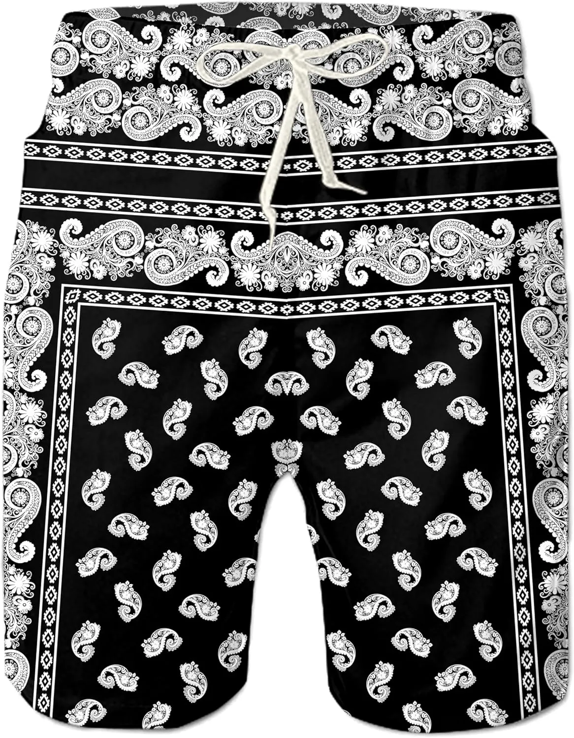 Belovecol Mens Swim Trunks Summer Cool Quick Dry Board Shorts Bathing Suit with Side Pockets Mesh Lining S-3XL