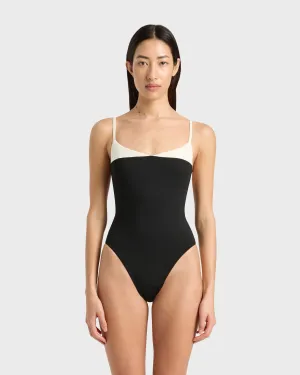 Bernadette One Piece - Black & Porcelain (Embodee )