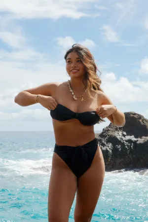 Black Shay Bandeau Cheeky Set
