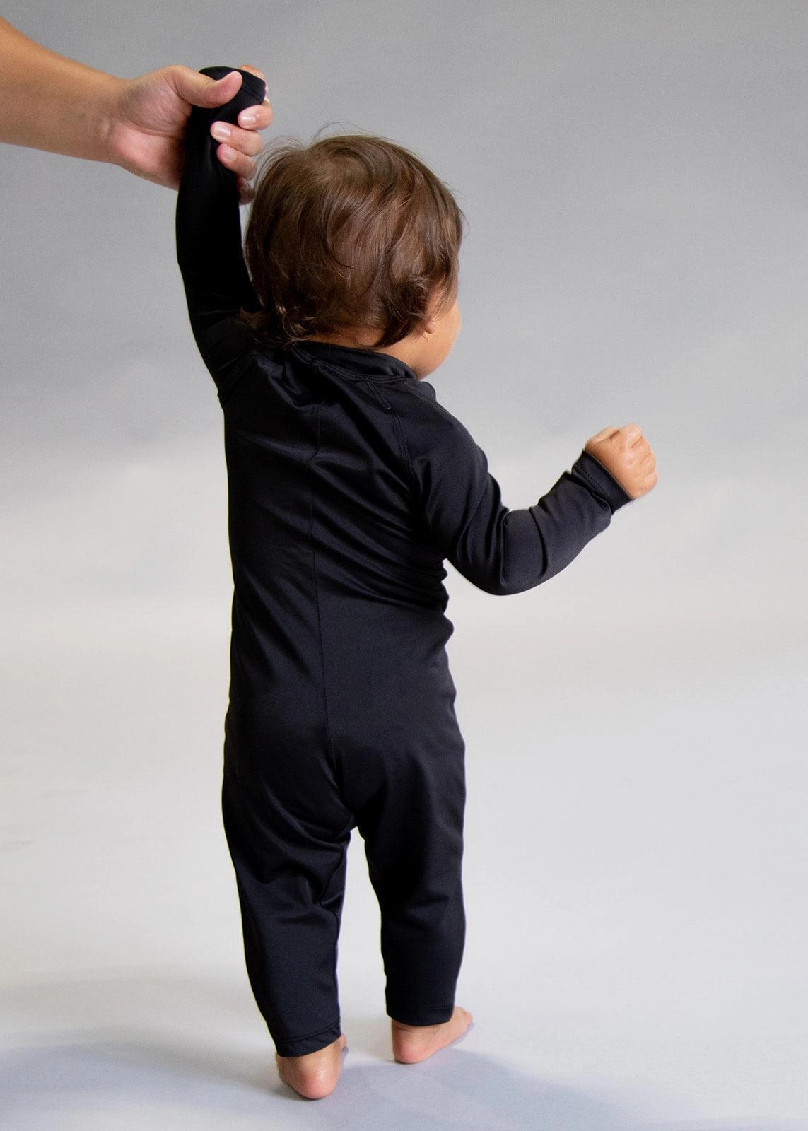 Black | Baby Rashguard One-Piece (Unisex)