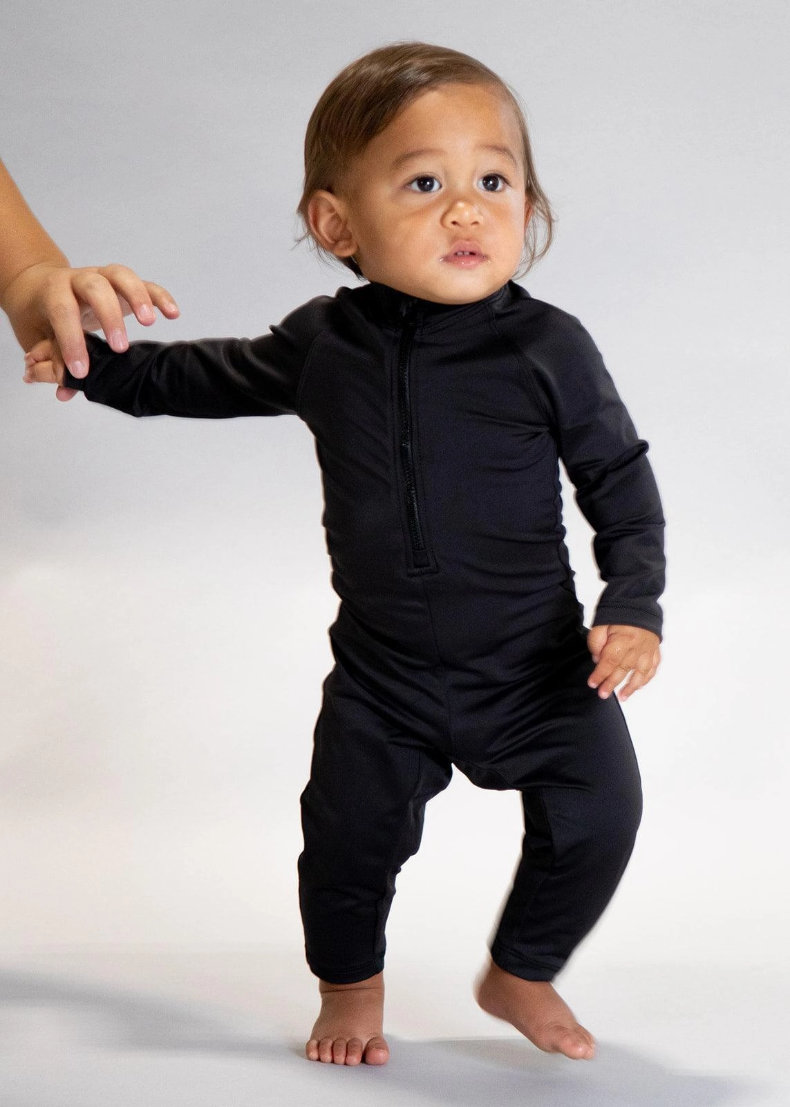 Black | Baby Rashguard One-Piece (Unisex)