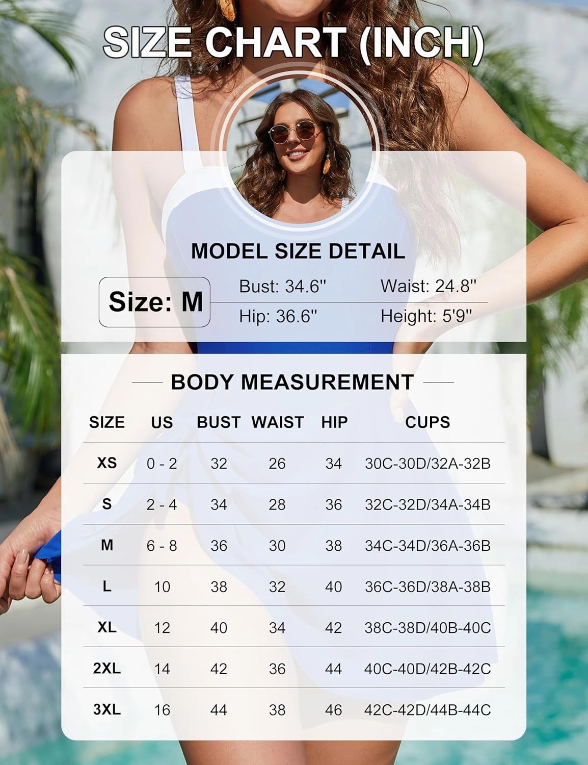 Blooming Jelly Women One Piece Swimsuit Tummy Control Swim Dress Color Block Modest Bathing Suit Retro Swim Suit Skirt