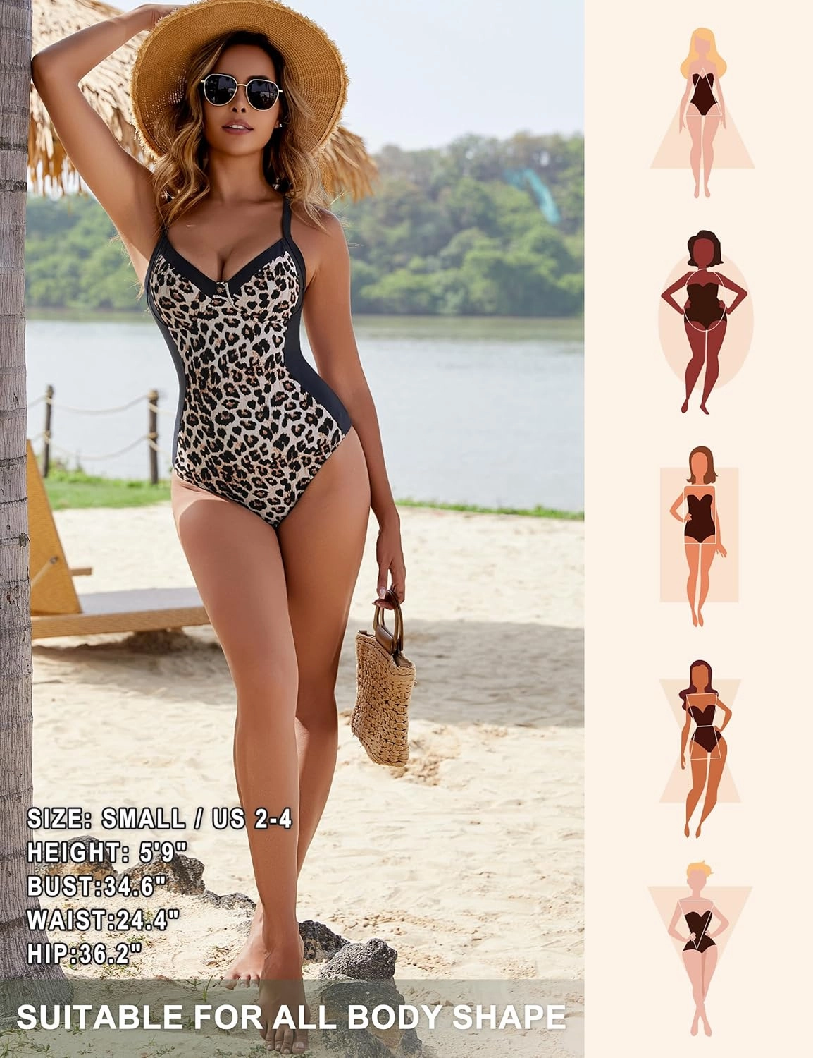 Blooming Jelly Women's One Piece Swimsuit Tummy Control Bathing Suit Slimming Color Block Swim Suits 2025