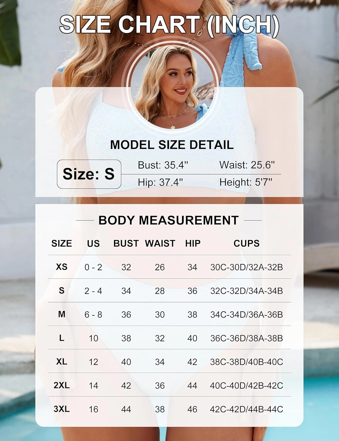 Blooming Jelly Womens High Waisted Bikini Set Tie Strap Jacquard Terry Cloth 2 Piece Swimsuit Modest Cute Retro Bathing Suit