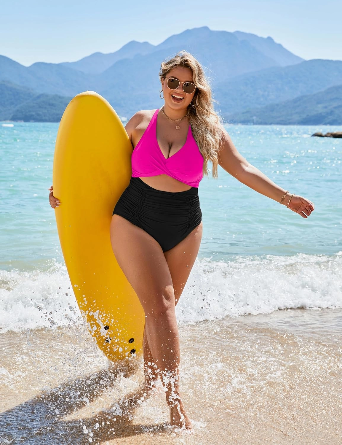 Blooming Jelly Womens One Piece Swimsuits Push Up Tummy Control Bathing Suit Cutout Ruched Slimming Swim Suits 2025