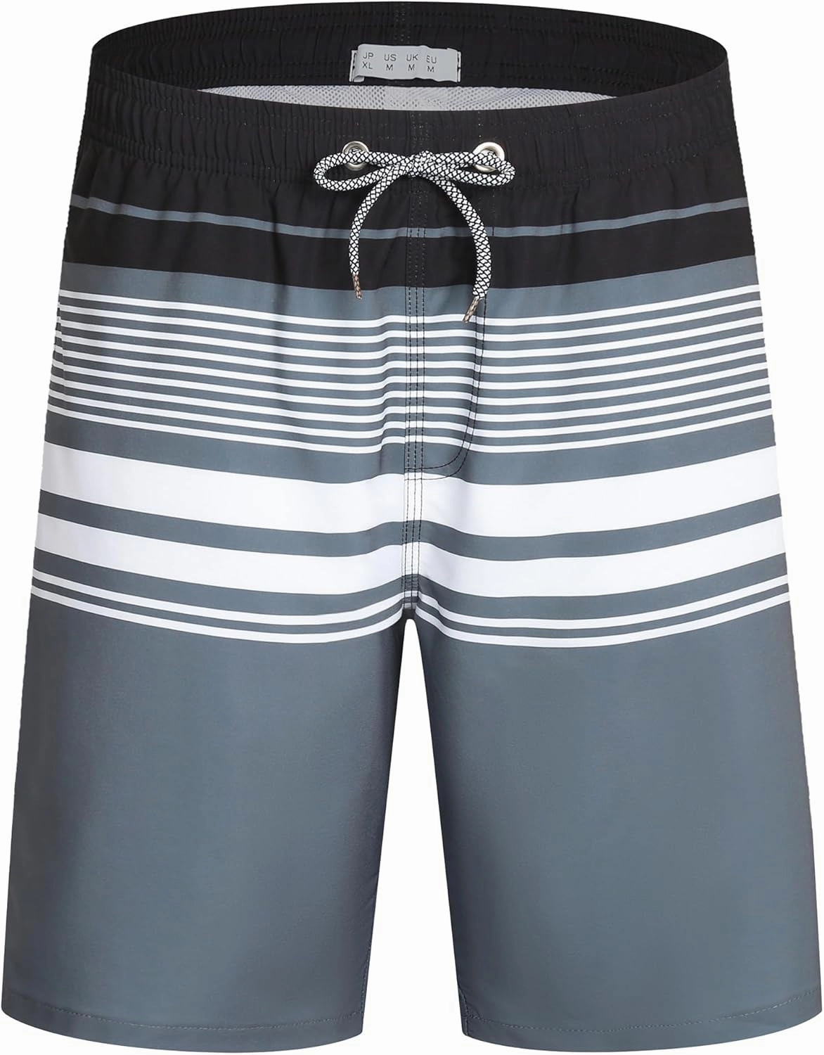 BOJIN Mens Swim Trunks 9" Quick Dry Stretch Swim Shorts Mesh Lining Bathing Suits Swimwear Beach Shorts with Pockets