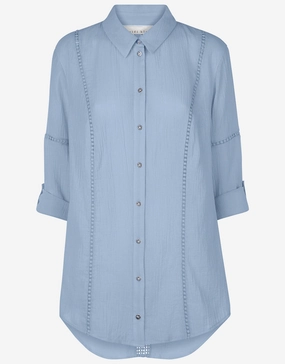 Bora Bora Lace Detail Kaftan - Blue