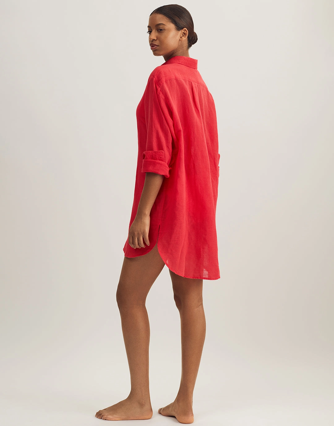 Boyfriend Shirt - Coral