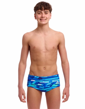 Boys Pace Racer Sidewinder Swim Trunks - Blue