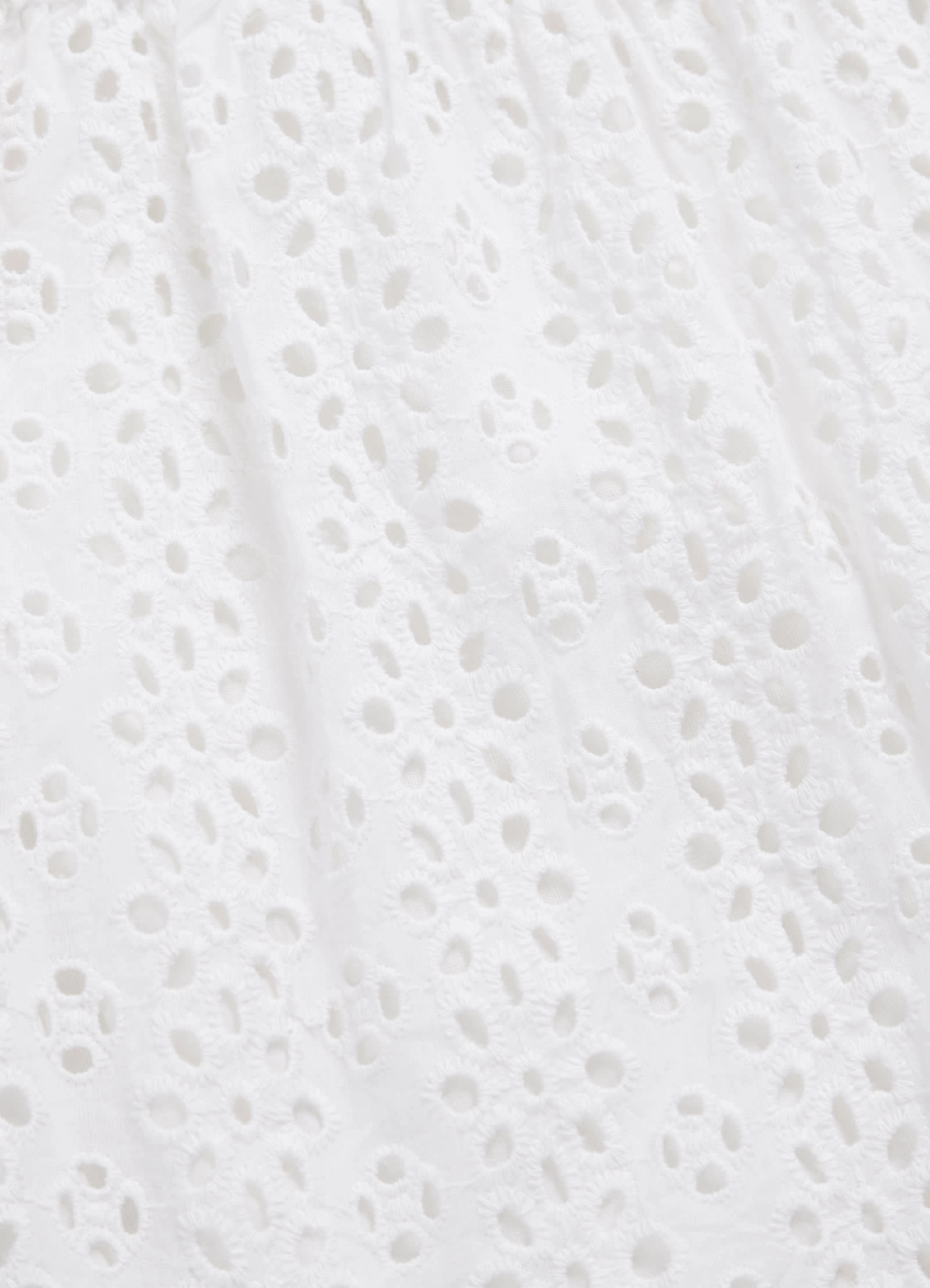 Broderie Anglaise Cover Up   - White