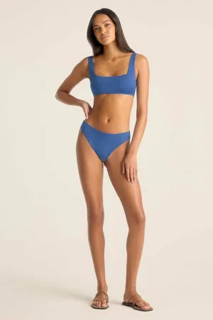 Cali High Leg Full Bottom - Chambray EcoRib