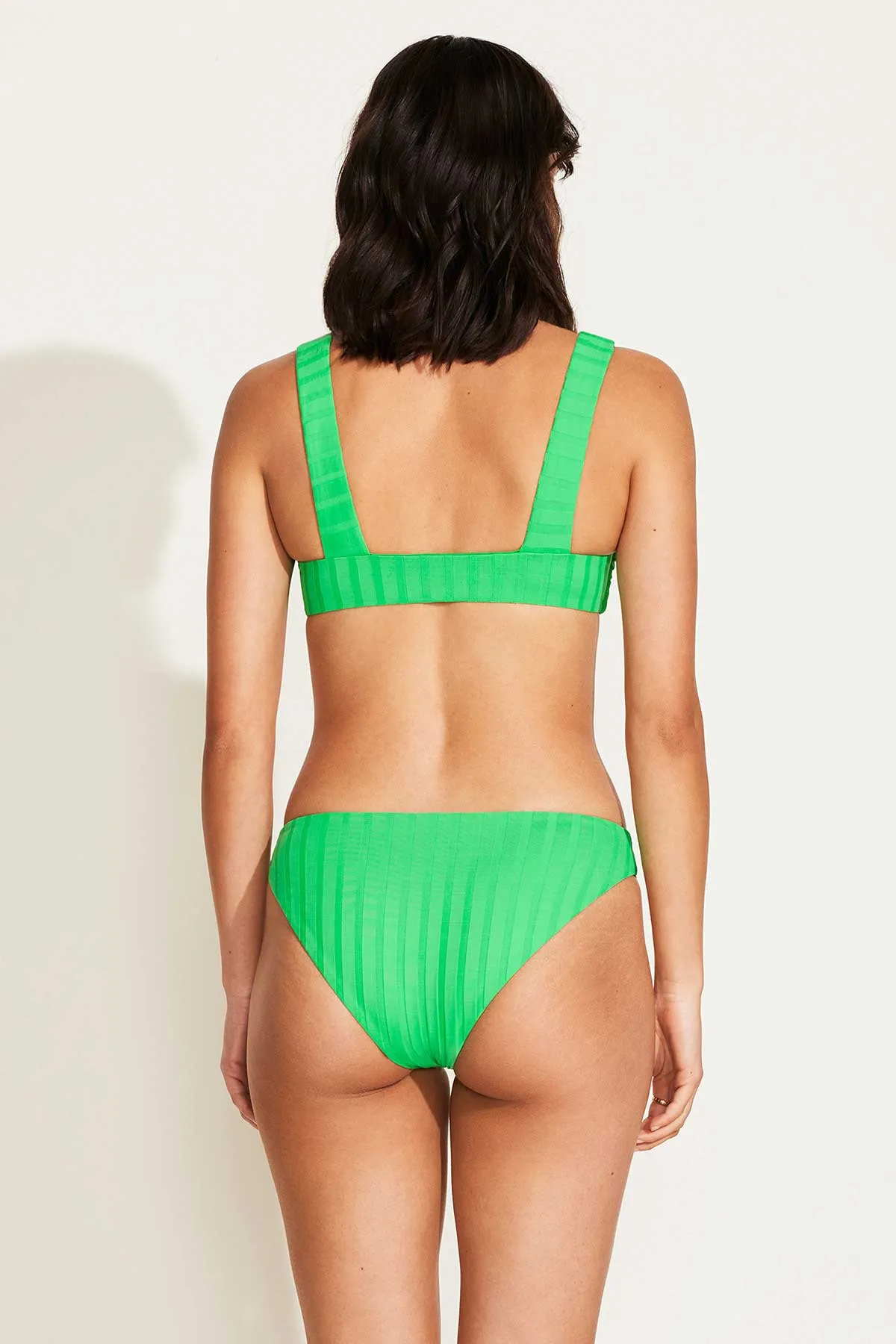 Cali High Leg Full Bottom - Spearmint SuperRib