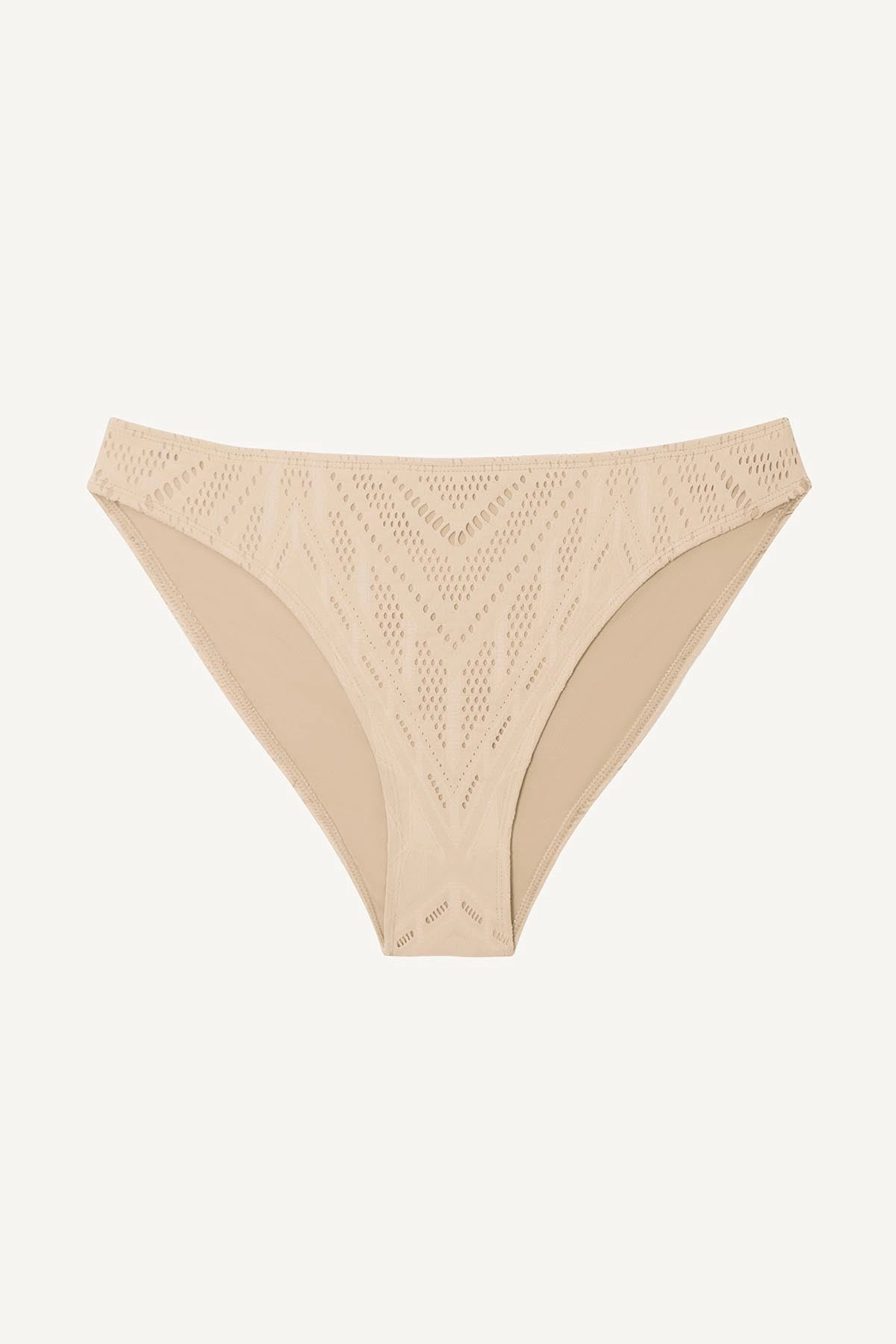 Cali High Leg Full Bottom - Natural Calico Crochet