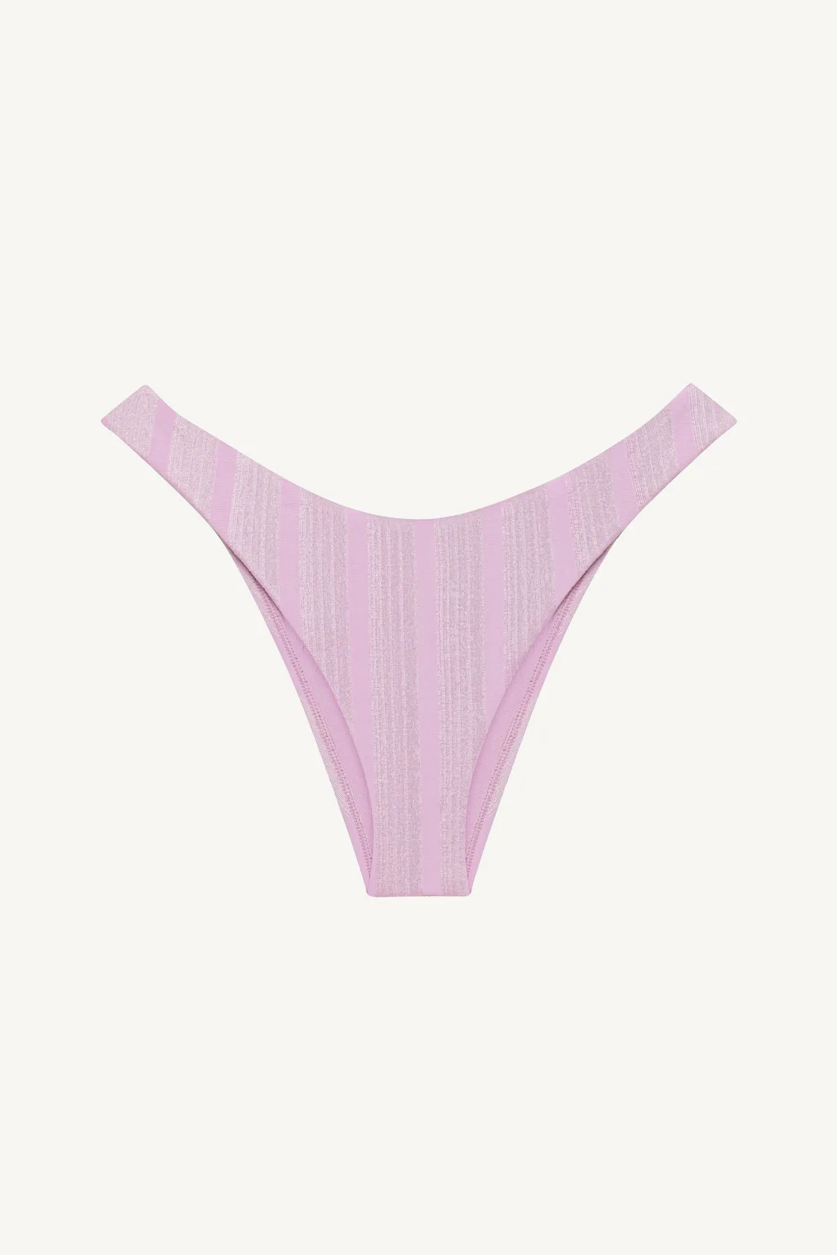 California High Leg Bottom - Orchid Shiny Stripe