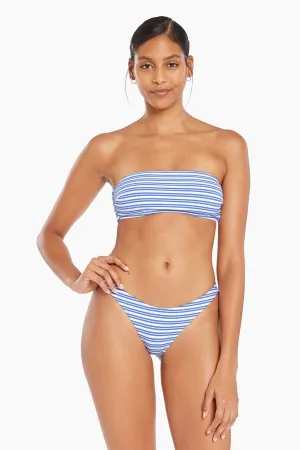 California High Leg Bottom - Sardinia Stripe