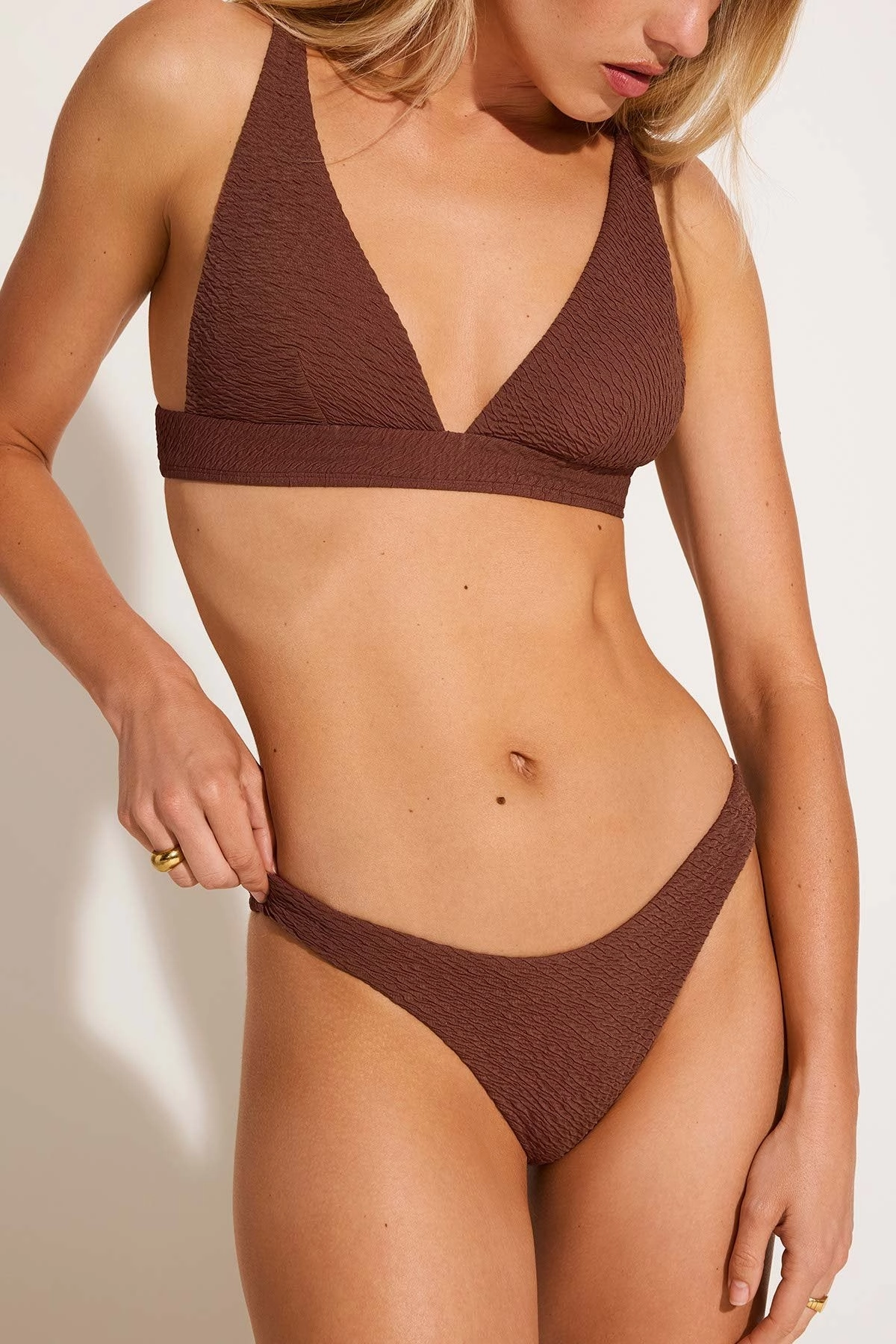 California High Leg Bottom - Brick Riviera Ripple