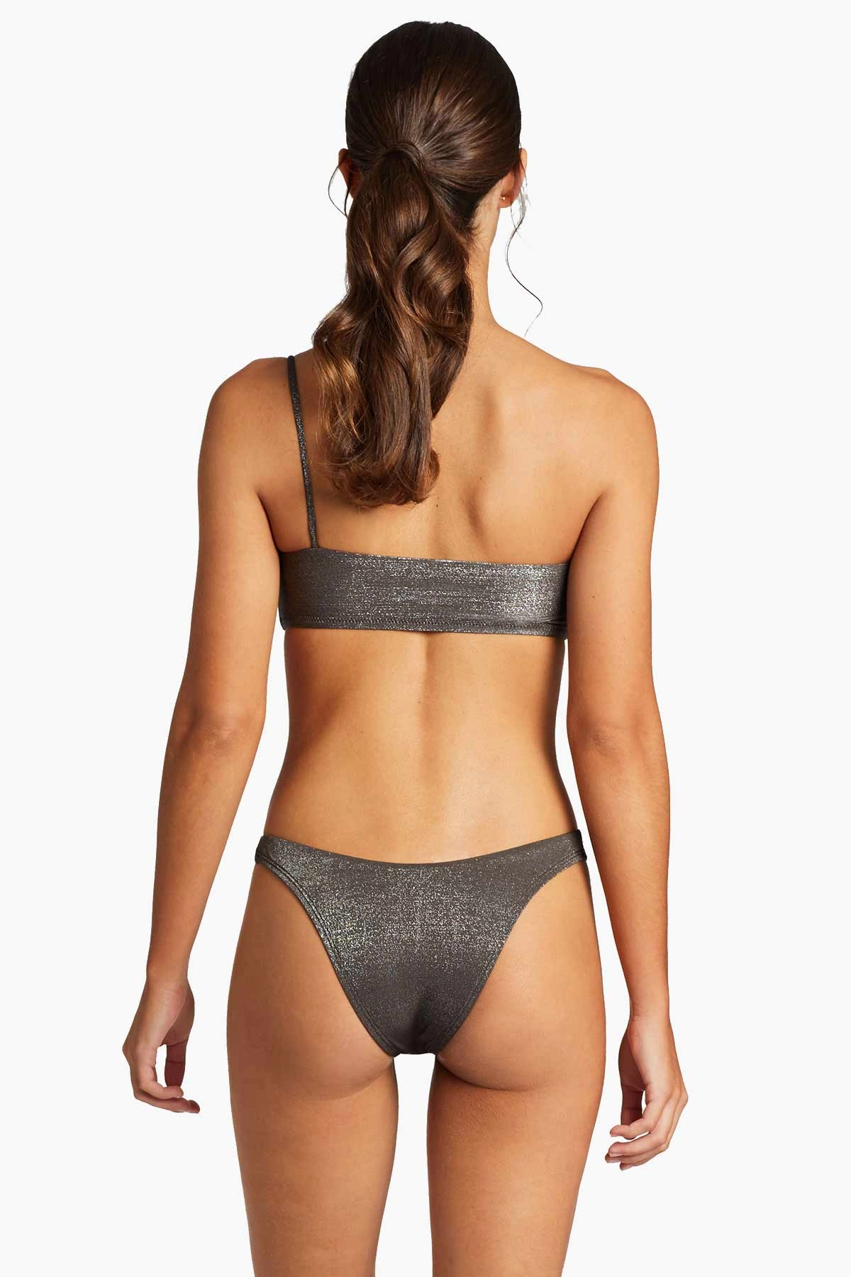 California High Leg Bottom - Graphite Metallic