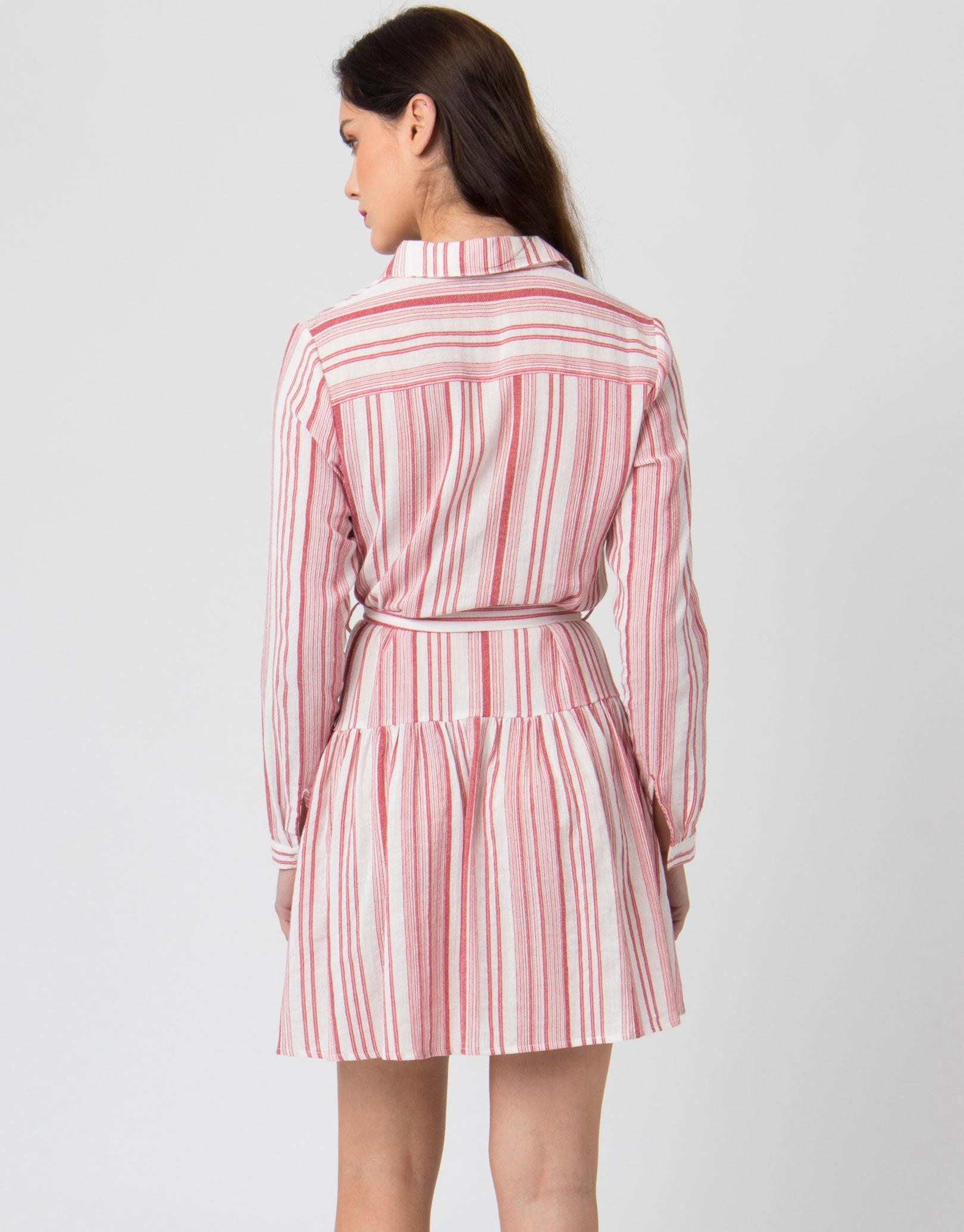 Calla Dress - White/Red
