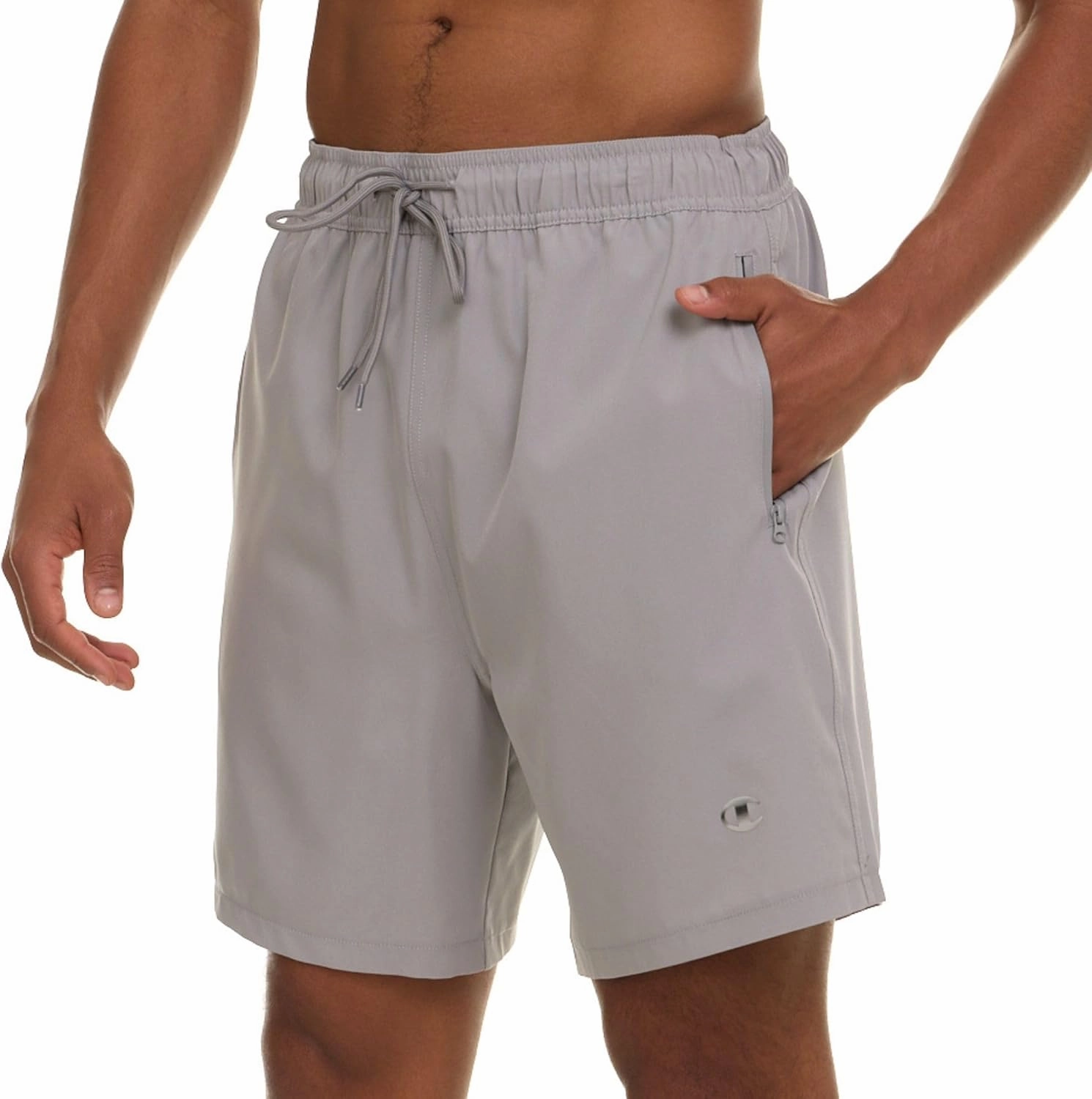 Champion Mens Swim Trunks with Compression Liner, 2 in 1 Mens Bathing Suit Shorts, 7 Inch Inseam Board Shorts for Swimming