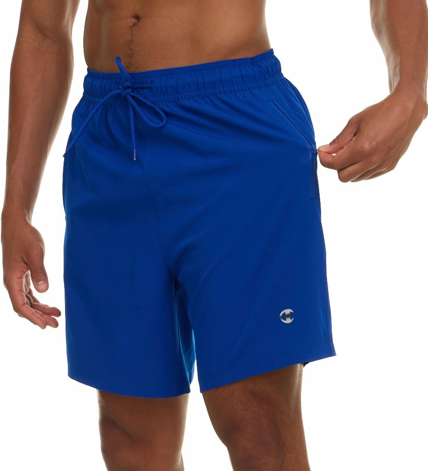 Champion Mens Swim Trunks with Compression Liner, 2 in 1 Mens Bathing Suit Shorts, 7 Inch Inseam Board Shorts for Swimming