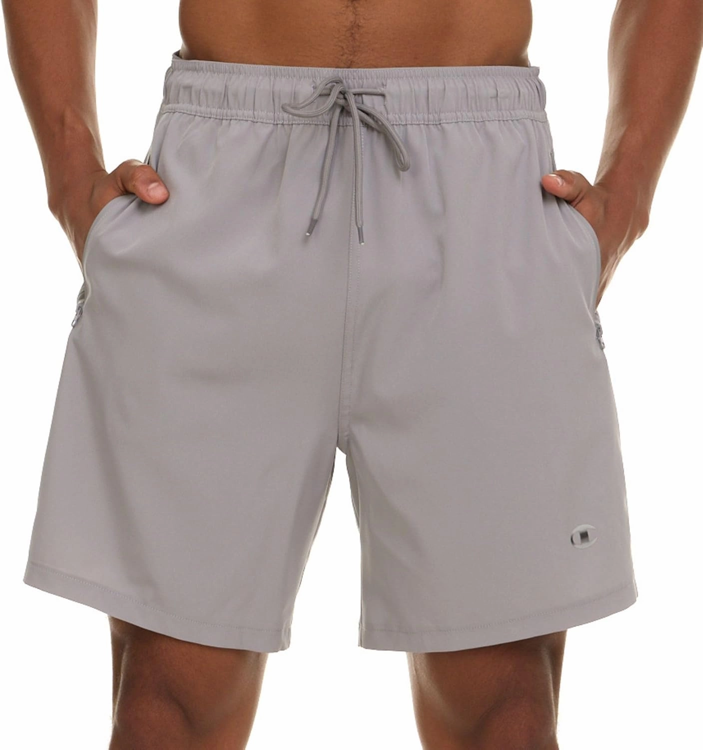 Champion Mens Swim Trunks with Compression Liner, 2 in 1 Mens Bathing Suit Shorts, 7 Inch Inseam Board Shorts for Swimming