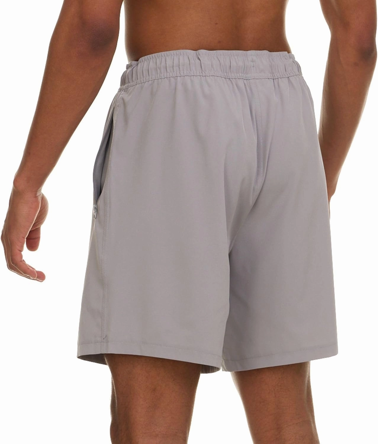 Champion Mens Swim Trunks with Compression Liner, 2 in 1 Mens Bathing Suit Shorts, 7 Inch Inseam Board Shorts for Swimming