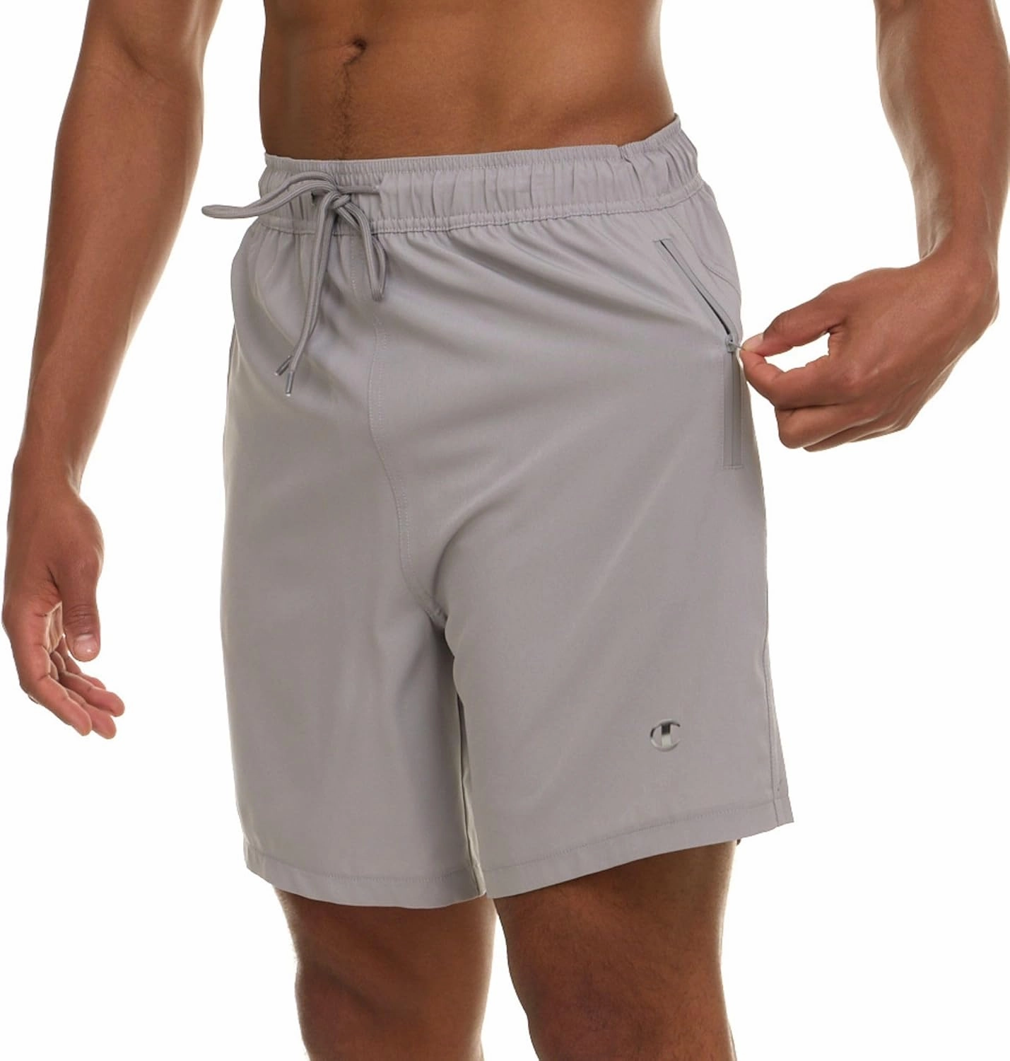 Champion Mens Swim Trunks with Compression Liner, 2 in 1 Mens Bathing Suit Shorts, 7 Inch Inseam Board Shorts for Swimming