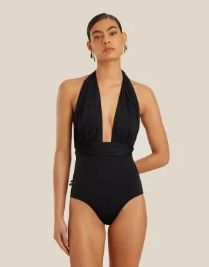 Chic Multi Way One Piece Swimsuit Black