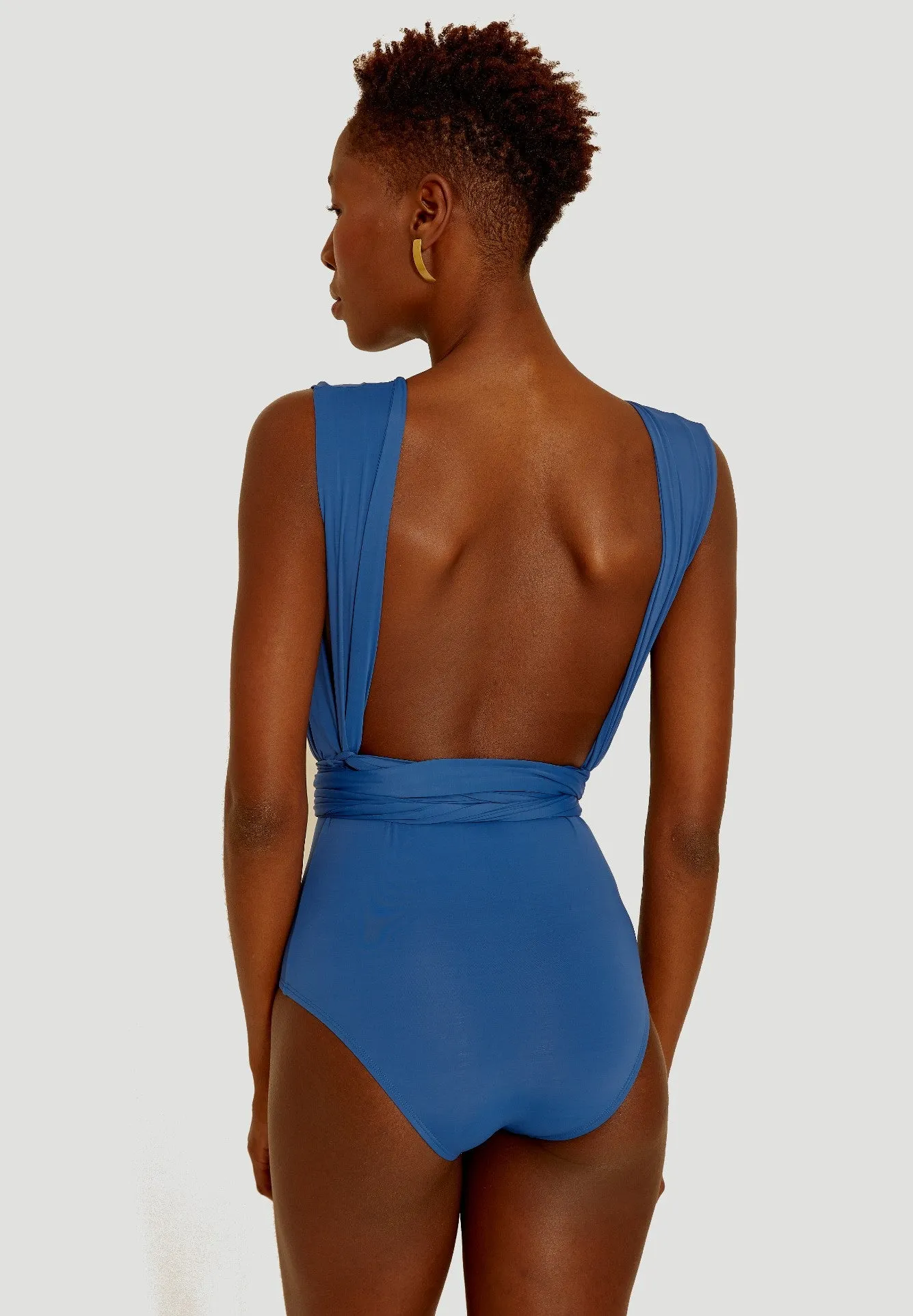 Chic Multi Way One Piece Swimsuit Cobalt Blue
