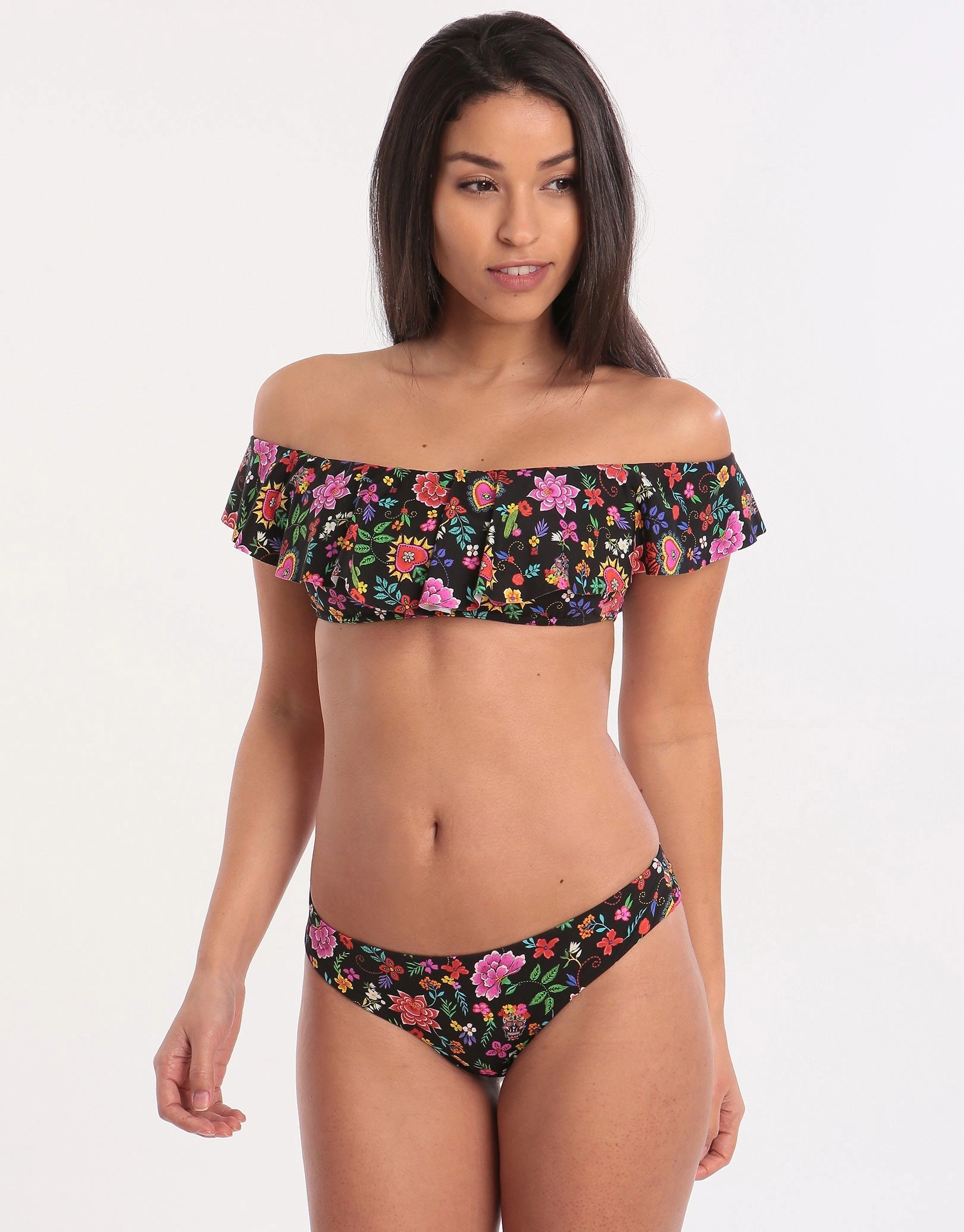 Cocobella Tolvo Off The Shoulder Bikini Top - Black