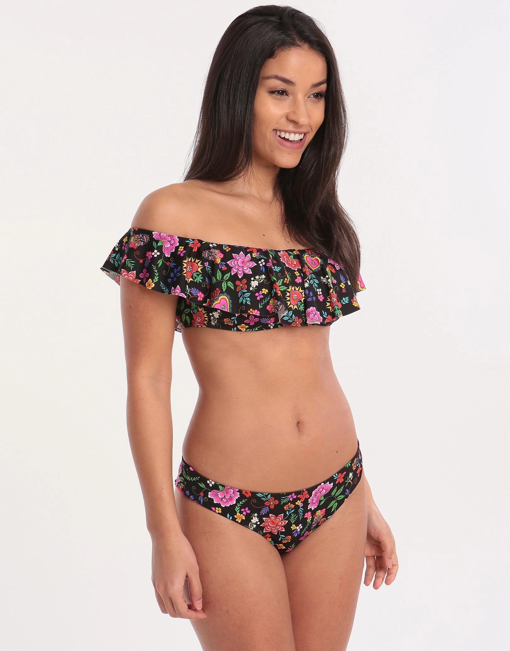 Cocobella Tupa Hipster Bikini Bottom -  Black