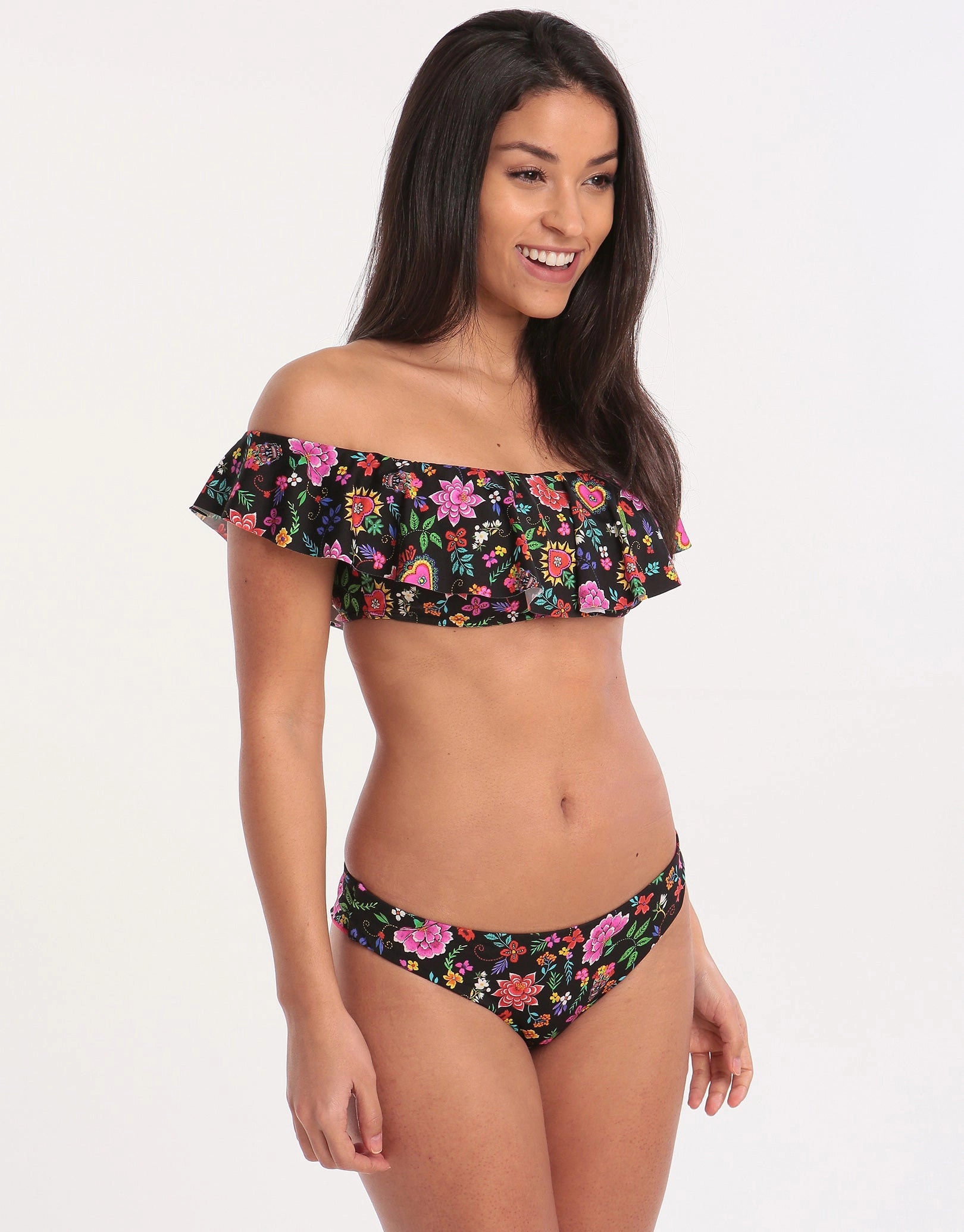 Cocobella Tupa Hipster Bikini Bottom -  Black
