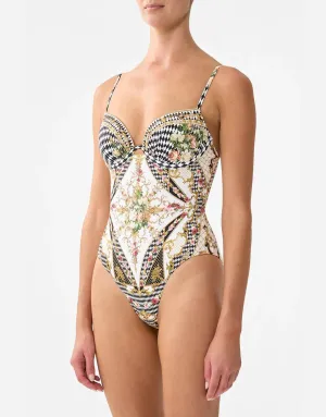 Continuous Wire Moulded Bra One Piece, Rococo Glow - D Cup