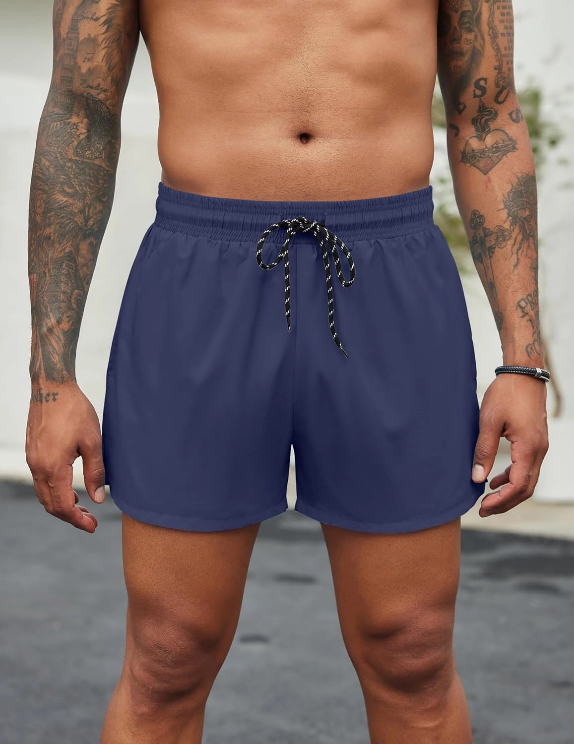 COOFANDY Men's Swim Trunks Bathing Suit with Compression Liner Pockets Quick Dry Swimsuit Beach Board Swim Short Swimwear